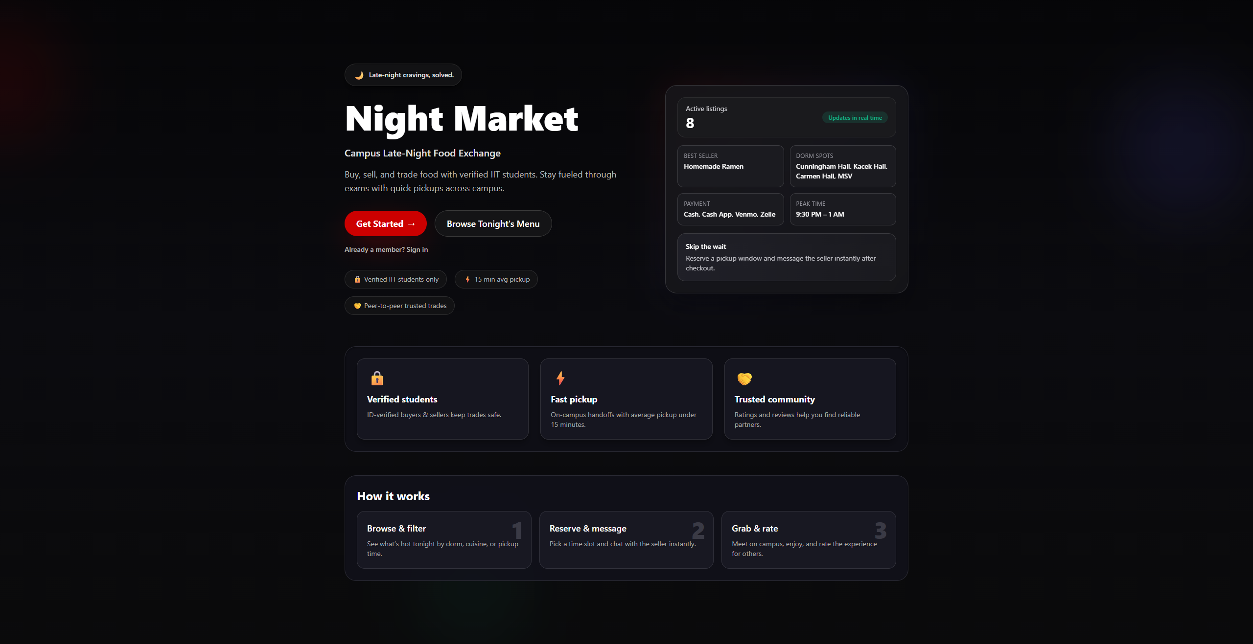 Campus Night Market screenshot